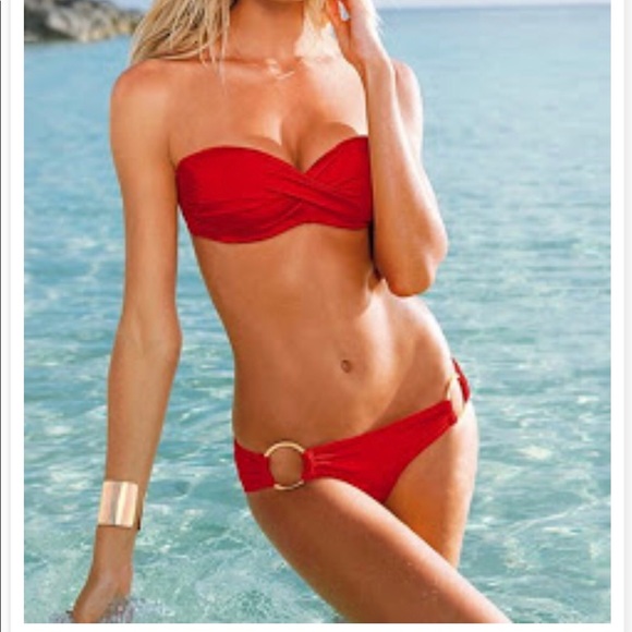 red bikinis victoria's secret